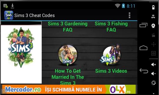 gold cheat the sims 3 android
